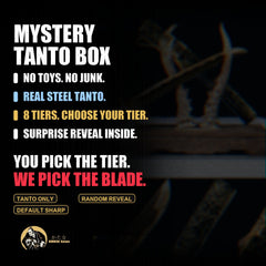 Mystery Tanto Box - Surprise Short Blade Blind Box - real steel random blind box details