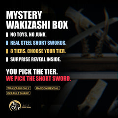 Mystery Wakizashi Box - Surprise Short Sword Blind Box - real steel random blind box details