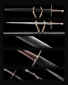 arming-sword-1060-fullered-black-scabbard-burgundy-grip-curved-guard composite card