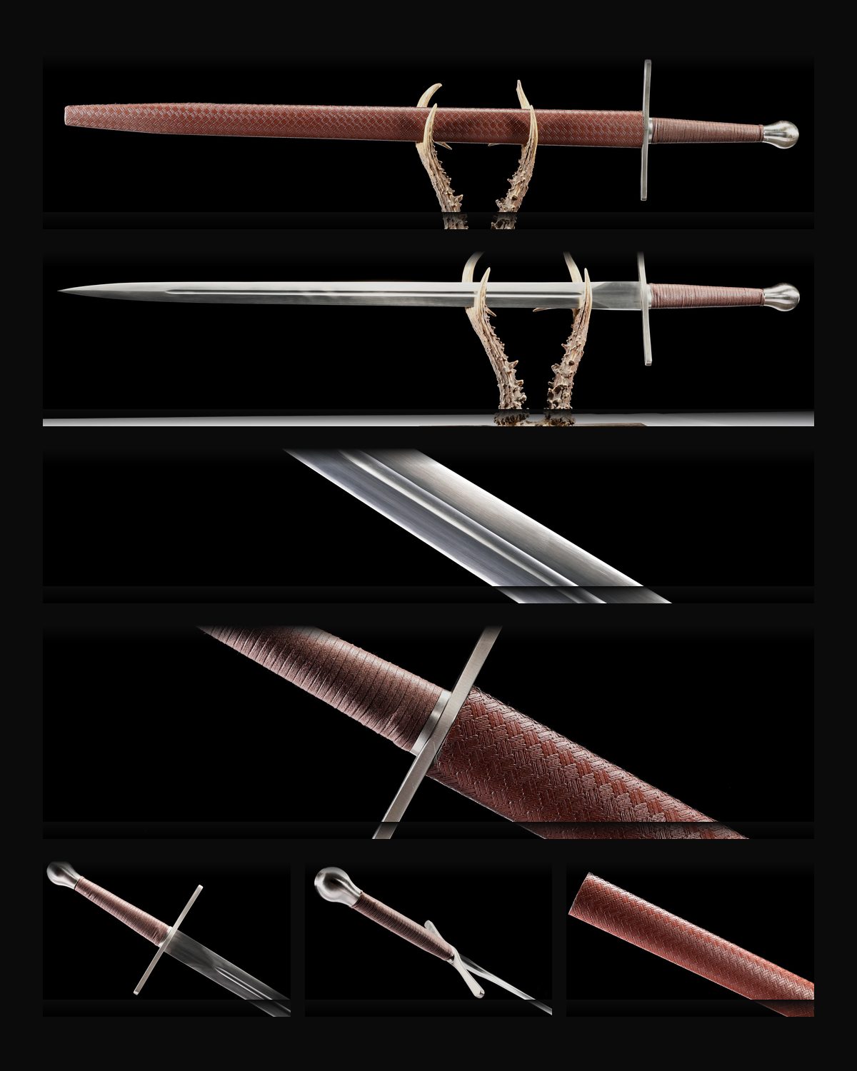 arming-sword-1060-fullered-burgundy-woven-scabbard-curved-guard composite card