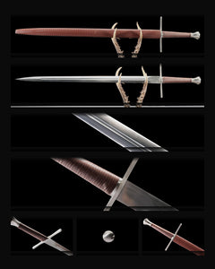 arming-sword-1060-fullered-burgundy-woven-scabbard composite card