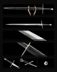arming-sword-1060-plain-blade-black-woven-scabbard composite card