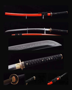 clay-tempered-katana-red-saya-handmade-samurai-sword composite card