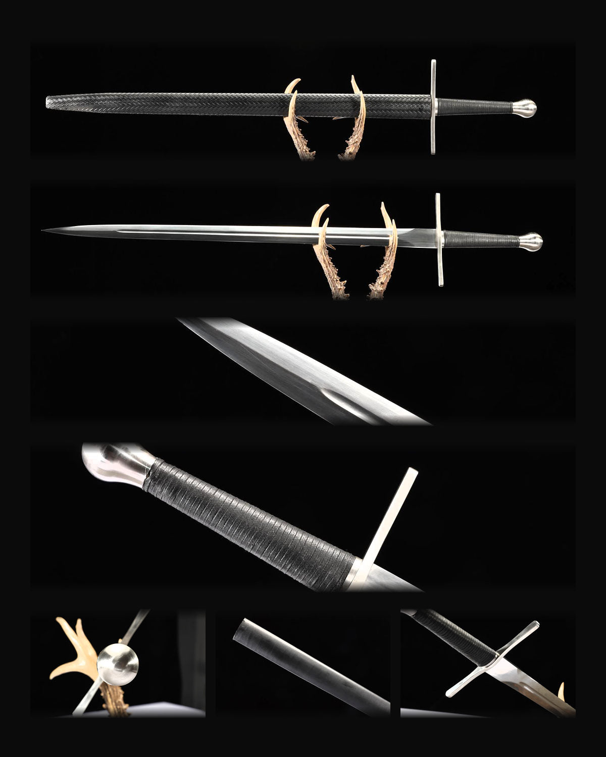 european-sword-black-braided-wood-scabbard-1060-steel composite card
