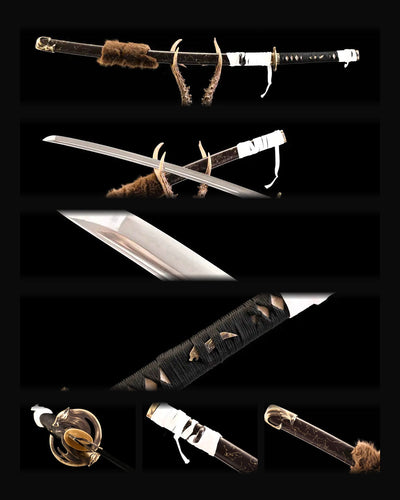Katana - Geest van Yōtei Eenzame Wolf T10 Clay Getemperd Lemmet
