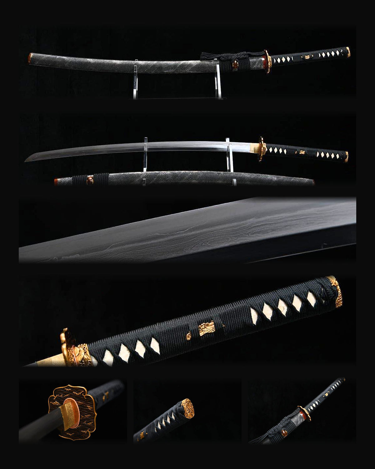 katana-gold-carved-sea-wave composite card