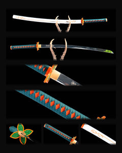 shinobu-kocho-high-polish-1065-katana composite card