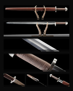 viking-sword-1060-burgundy-woven-scabbard-lobed-pommel composite card