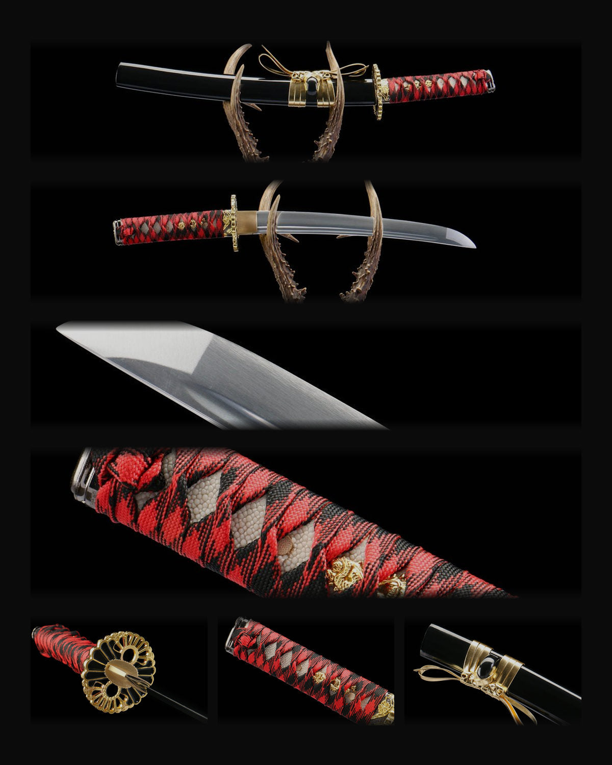 wakizashi-12-inch-sunflower-high-carbon-steel-japanese-short-sword composite card