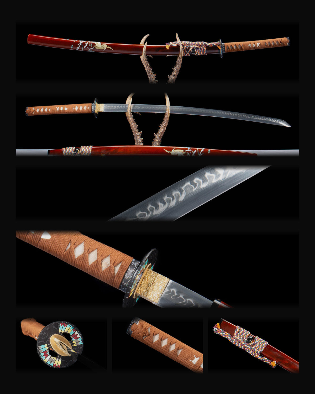 zhenliu-crane-dogleg-hamon-t10-clay-tempered-katana composite card