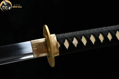 Odachi - Peony Flower Manganese Steel 35.4" Blade 牡丹花野太刀 - odachi - High Manganese Steel odachi - 7