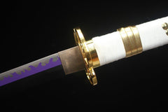 One Piece Katana - Ame no Habakiri 天羽羽斩 - Katana - 1095 steel 28 Inch Anime & Game Katana - 5