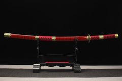 One Piece Katana - Zoro Sword Sandai Kitetsu 三代鬼徹 - Katana - 1060 steel 28 Inch Anime & Game Katana - 1