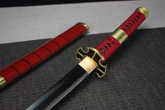 One Piece Katana - Zoro Sword Sandai Kitetsu 三代鬼徹 - Katana - 1060 steel 28 Inch Anime & Game Katana - 3