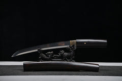 Shirasaya - Shadow T10 Steel 13" Blade Brazilian Ebony あんえい - Shirasaya - 28 Inch katana - 2