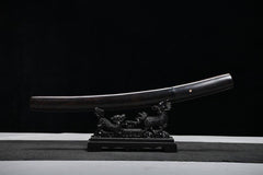 Shirasaya - Shadow T10 Steel 13" Blade Brazilian Ebony あんえい - Shirasaya - 28 Inch katana - 1