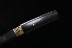 Shirasaya - Shadow T10 Steel 13" Blade Brazilian Ebony あんえい - Shirasaya - 28 Inch katana - 5