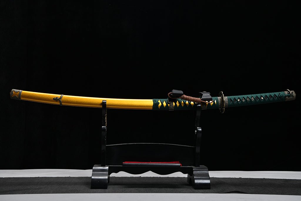 Tachi - Emerald Tempest (ヒスイの嵐) by NIMOFAN Katana丨Japanese sword, perfect for martial arts and collectors.