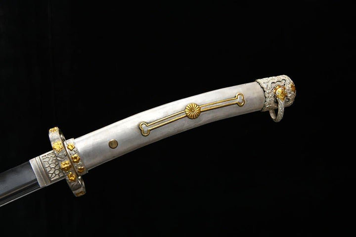 Tachi - White Gold Elegance (白金華) by NIMOFAN Katana丨True katana丨Katana for sale