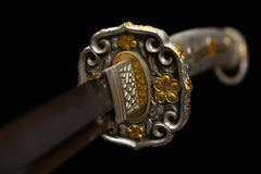 Tachi - White Gold Elegance 白金華 - Tachi - 28 Inch katana - 8