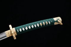 Tachi – Kinran no Hana 金蘭の華 - T10 clay tempered steel Tachi Sword full product photo