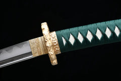 Tachi – Kinran no Hana 金蘭の華 - T10 clay tempered steel Tachi Sword blade and saya detail photo