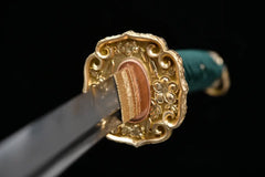 Tachi – Kinran no Hana 金蘭の華 - T10 clay tempered steel Tachi Sword display view product photo