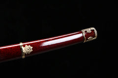 Tachi – Folded Steel Japanese Tachi Sword in Reverse Mount 花嵐 Hana... display view product photo