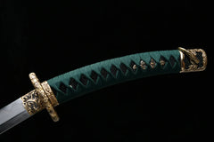 Tachi – Folded Steel Japanese Tachi Sword in Reverse Mount 花嵐 Hana... full product photo