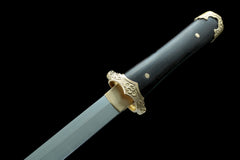 Tang Dao Meijian T10 blade - guard detail