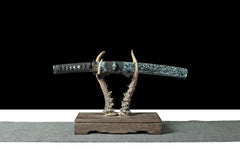 Tanto – Kuroboshi 黒星 - 65Mn manganese steel Tanto full product photo