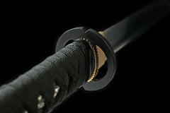 Tanto – Kuroboshi 黒星 - 65Mn manganese steel Tanto display view product photo