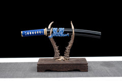Tanto – Ryūseijin 流星の刃 - T10 clay tempered steel Tanto full product photo