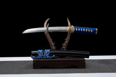 Tanto – Ryūseijin 流星の刃 - T10 clay tempered steel Tanto blade and saya detail photo