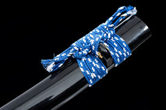 Tanto – Ryūseijin 流星の刃 - T10 clay tempered steel Tanto blade and saya detail photo