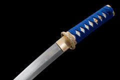 Tanto – Ryūseijin 流星の刃 - T10 clay tempered steel Tanto display view product photo