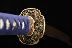 Wakizashi - Blue Handle 青いしょり処理 - Wakizashi - 28 Inch katana - 8
