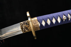 Wakizashi - Blue Handle 青いしょり処理 - Wakizashi - 28 Inch katana - 6