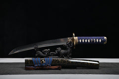 Wakizashi - Blue Handle 青いしょり処理 - Wakizashi - 28 Inch katana - 2