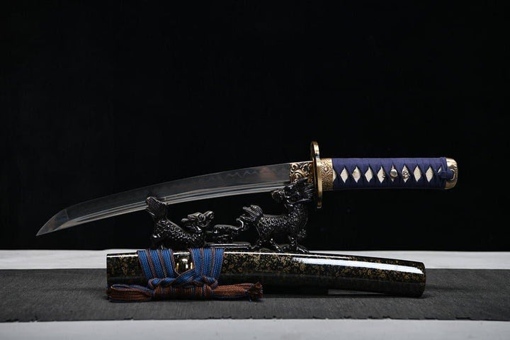 Wakizashi - Blue Handle 青いしょり処理28 Inchkatana丨NIMOFAN Katana